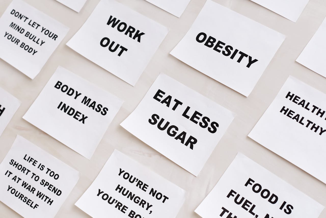 White Papers with Message About Habits